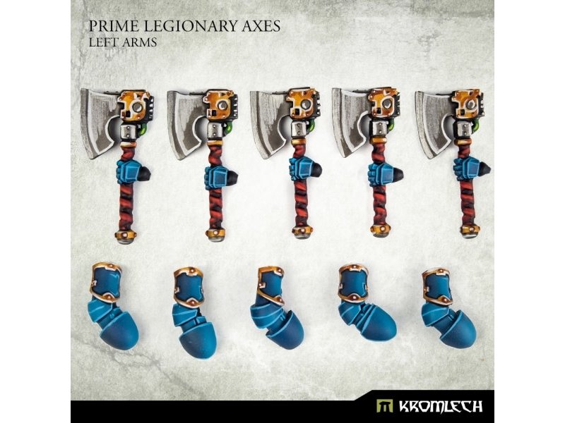 Kromlech Prime Legionaries CCW Arms - Axes [left] (5) (KRCB274)