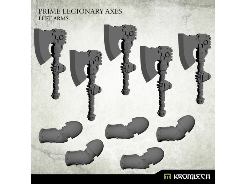 Kromlech Prime Legionaries CCW Arms - Axes [left] (5) (KRCB274)