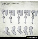 Kromlech Prime Legionaries CCW Arms - Axes [right] (5) (KRCB270)