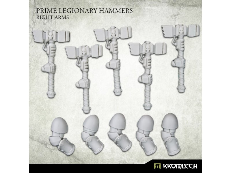 Kromlech Prime Legionaries CCW Arms - Hammers[right] (5) (KRCB269)