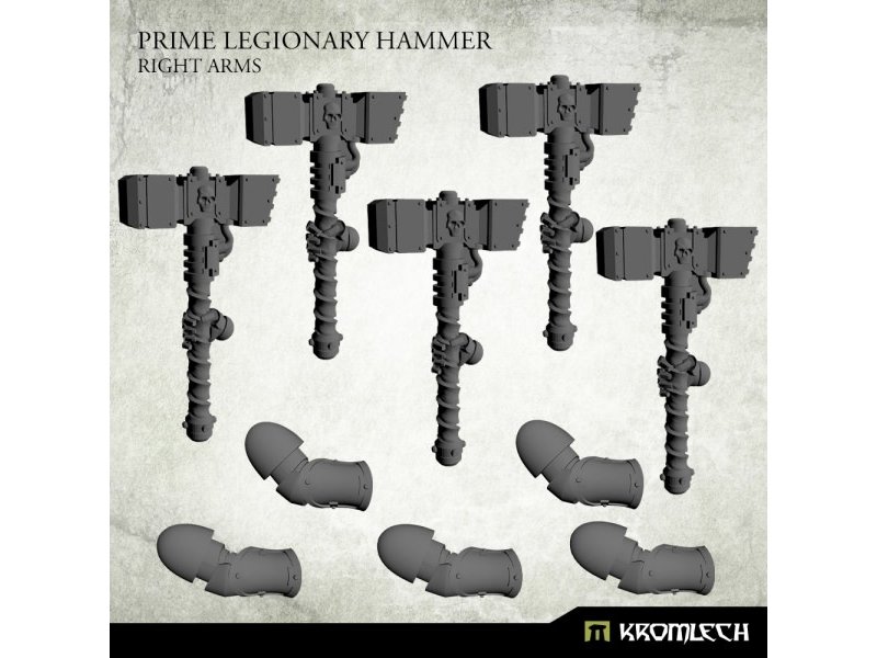 Kromlech Prime Legionaries CCW Arms - Hammers[right] (5) (KRCB269)