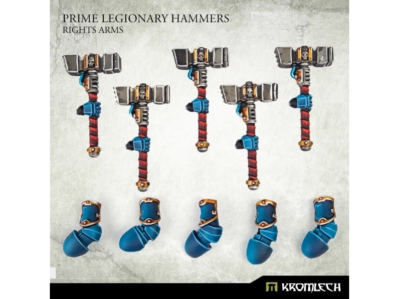 Kromlech Prime Legionaries CCW Arms - Hammers[right] (5) (KRCB269)