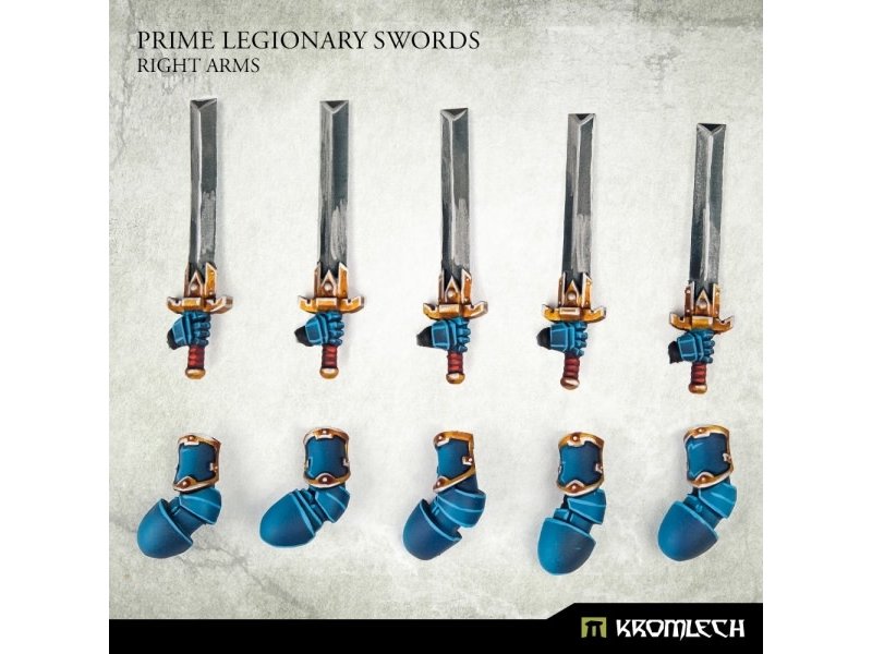 Kromlech Prime Legionaries CCW Arms - Swords [right](5) (KRCB268)