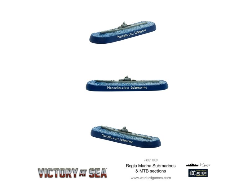 Warlord Games Victory at Sea - Regia Marina Submarines & MTB sections