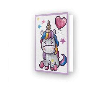 Diamond Dotz Baby Unicorn Greeting Card