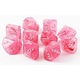 Ghostly Glow 10 * D10 Pink / Silver Chessex Dice (CHX27324)