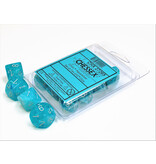 Chessex Cirrus 10 * D10 Aqua / Silver Chessex Dice (CHX27265)