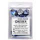 Gemini 10 * D10 Blue-Steel / White Chessex Dice (CHX26223)