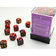 Gemini 36 * D6 Purple-Red / Gold 12mm Chessex Dice (CHX26826)