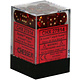 Scarab 36 * D6 Scarlet / Gold 12mm Chessex Dice (CHX27814)