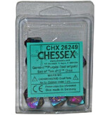 Chessex Gemini 10 * D10 Purple-Teal / Gold Chessex Dice (CHX26249)