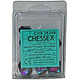 Gemini 10 * D10 Purple-Teal / Gold Chessex Dice (CHX26249)