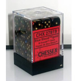 Chessex Scarab 36 * D6 Blue Blood / Gold 12mm Chessex Dice (CHX27819)