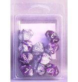 Chessex Gemini 10 * D10 Purple-Steel / White Chessex Dice (CHX26232)