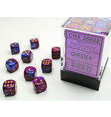 Chessex Gemini 36 * D6 Blue-Purple / Gold 12mm Chessex Dice (CHX26828)