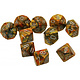 Lustrous 10 * D10 Gold / Silver Chessex Dice (CHX27293)