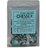 Chessex Gemini 10 * D10 Black-Shell /  White Chessex Dice (CHX26246)