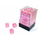 Chessex Translucent 36 * D6 Pink / White 12mm Chessex Dice (CHX23814)