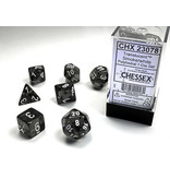 Chessex Translucent 7-Die Set Smoke W / White Chessex Dice (CHX23078)