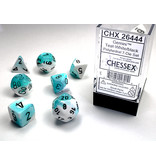 Chessex Gemini 7-Die Set Teal-White / Black Chessex Dice (CHX26444)