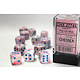 Festive 12 * D6 Pop-Art / Blue 16mm Chessex Dice (CHX27744)