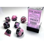 Chessex Gemini 7-Die Set Black-Pink / White Chessex Dice (CHX26430)