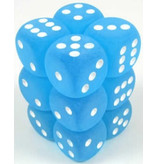 Chessex Frosted 12 * D6 Caribbean Blue 16mm Chessex Dice (CHX27616)