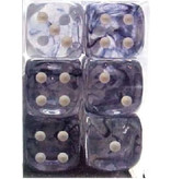 Chessex Nebula 12 * D6 Black / White 16mm Chessex Dice (CHX27608)