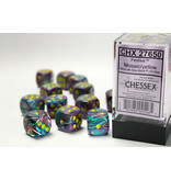 Chessex Festive 12 * D6 Mosaic / Yellow 16mm Chessex Dice (CHX27650)