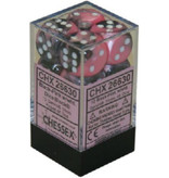 Chessex Gemini 12 * D6 Black-Pink / White 16mm Chessex Dice (CHX26630)