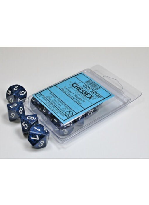 Speckled 10 * D10 Stealth Chessex Dice (CHX25146)