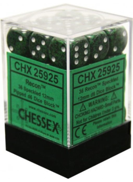 Speckled 36 * D6 Recon 12mm Chessex Dice (CHX25925)