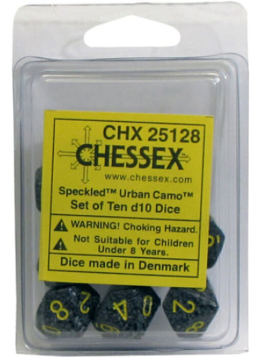 Speckled 10 * D10 Urban Camo Chessex Dice (CHX25128)