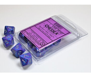 Speckled 10 * D10 Silver Tetra Chessex Dice (CHX25147)