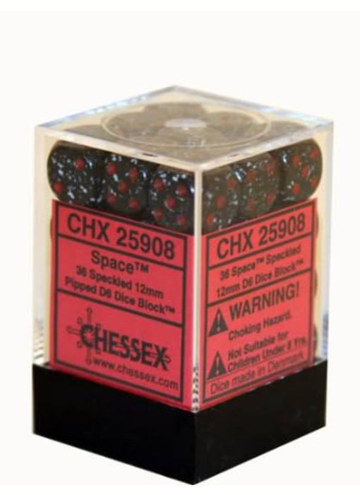 Speckled 36 * D6 Space 12mm Chessex Dice (CHX25908)