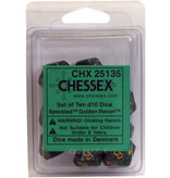 Chessex Speckled 10 * D10 Golden Recon Chessex Dice (CHX25135)