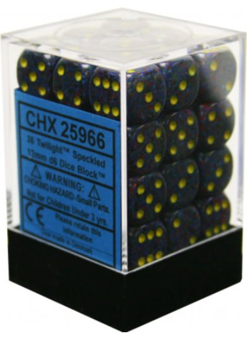 Speckled 36 * D6 Twilight 12mm Chessex Dice (CHX25966)
