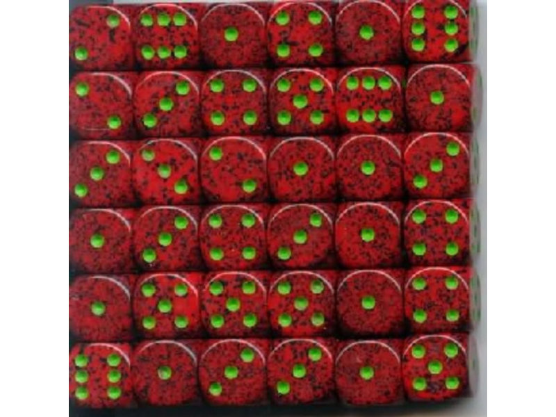 Chessex Speckled 36 * D6 Strawberry 12mm Chessex Dice (CHX25904)