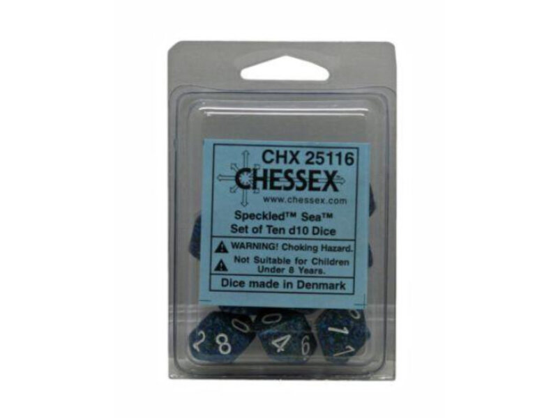 Chessex Speckled 10 * D10 Sea Chessex Dice (CHX25116)