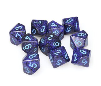 Speckled 10 * D10 Cobalt Chessex Dice (CHX25107)