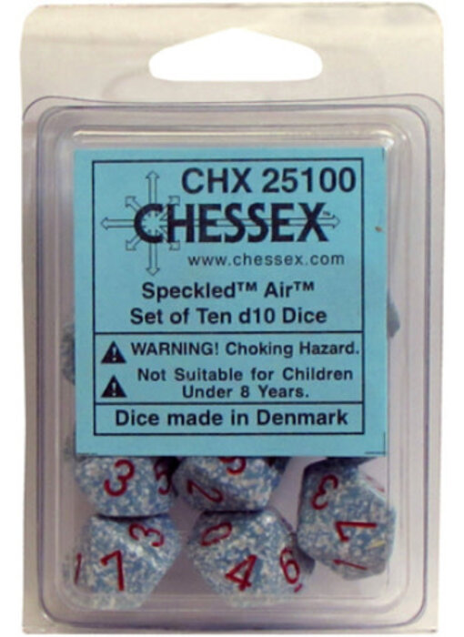 Speckled 10 * D10 Air Chessex Dice (CHX25100)