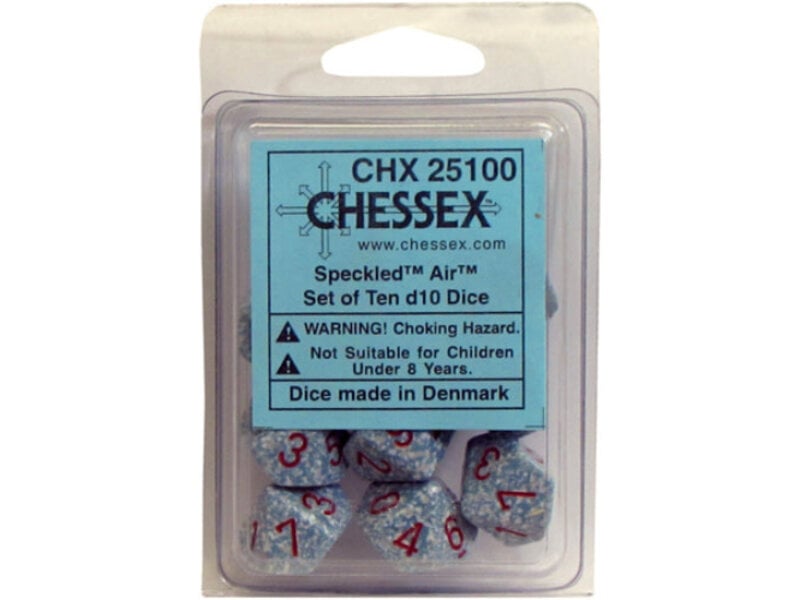 Chessex Speckled 10 * D10 Air Chessex Dice (CHX25100)