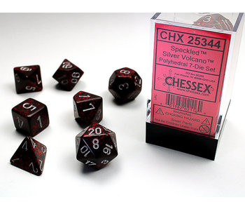 Speckled 7-Die Set Silver Volcano Chessex Dice (CHX25344)