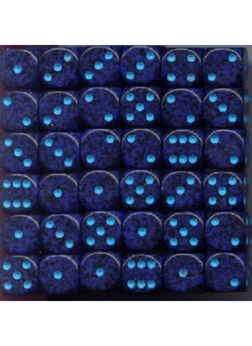 Speckled 36 * D6 Cobalt 12mm Chessex Dice (CHX25907)