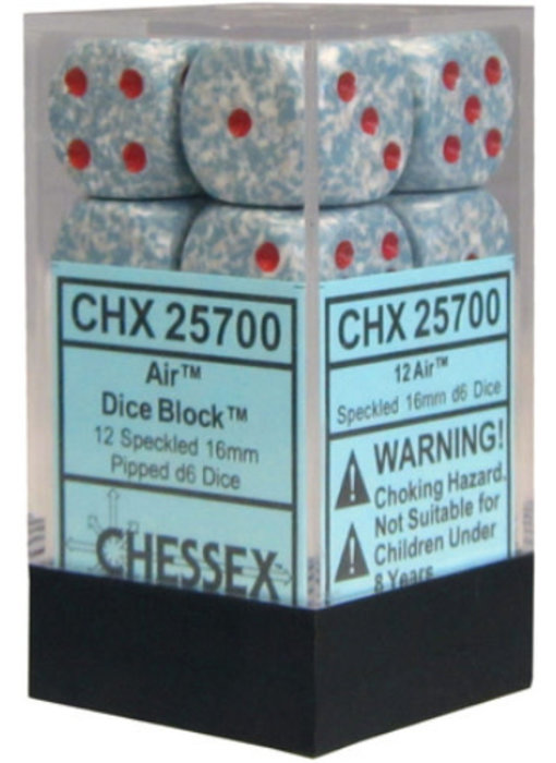 Speckled 12 * D6 Air 16mm Chessex Dice (CHX25700)