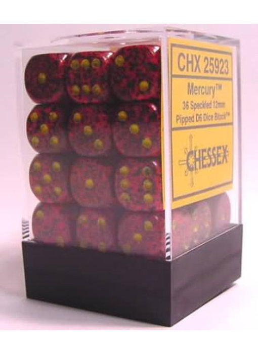 Speckled 36 * D6 Mercury 12mm Chessex Dice (CHX25923)