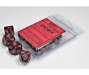 Speckled 10 * D10 Silver Volcano Chessex Dice (CHX25144)