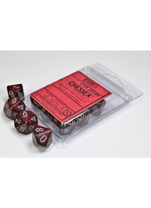 Speckled 10 * D10 Silver Volcano Chessex Dice (CHX25144)