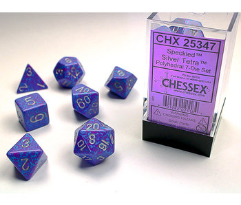 Speckled 7-Die Set Silver Tetra Chessex Dice (CHX25347)
