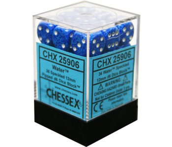 Speckled 36 * D6 Water 12mm Chessex Dice (CHX25906)